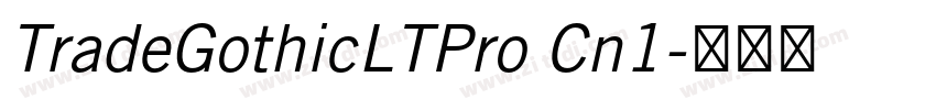 TradeGothicLTPro Cn1字体转换